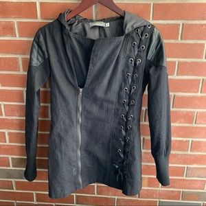 Gamiss Black Braided Ribbon Jacket